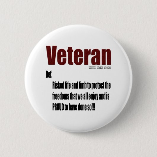 Veterandefinitie Ronde Button 5,7 Cm (Voorkant)