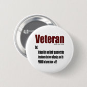 Veterandefinitie Ronde Button 5,7 Cm (Voorkant /achterkant)