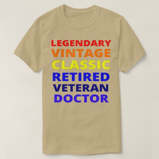 Veterandokter in ruste T-shirt (Design voorkant)