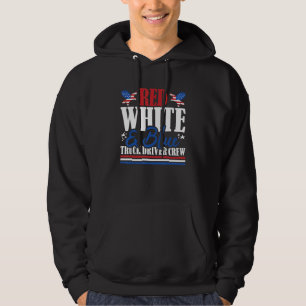 Veterane Amerikaanse vlag Rood Wit & Blauwe Vracht Hoodie
