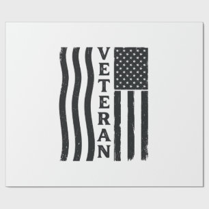 Veterane Amerikaanse Vlag Vintage Vector T-shirt O Cadeaupapier