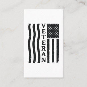 Veterane Amerikaanse Vlag Vintage Vector T-shirt O Visitekaartje