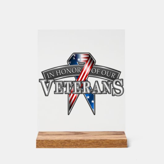 Veteranen Acryl Bord (Voorkant)