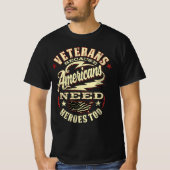 veteranen amerika heeft ook helden nodig t-shirt (Voorkant)