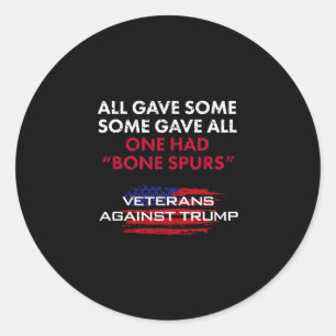 Veteranen Anti-trump Dienstontduiker Botspurs Voor Ronde Sticker