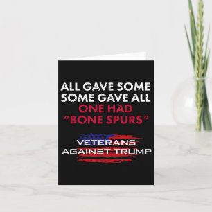 Veteranen Anti-Trump Draft Dodger Bone Spurs voor Kaart