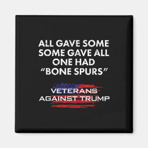 Veteranen Anti-Trump Draft Dodger Bone Spurs voor Magneet