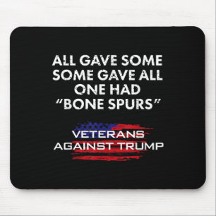 Veteranen Anti-Trump Draft Dodger Bone Spurs voor  Muismat