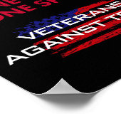 Veteranen Anti-Trump Draft Dodger Bone Spurs voor  Poster (Hoek)