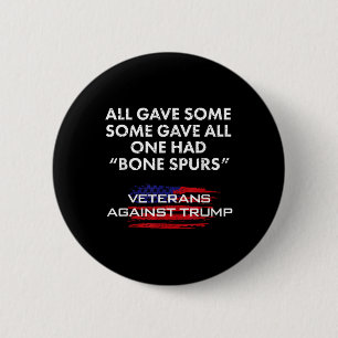 Veteranen Anti-Trump Draft Dodger Bone Spurs voor  Ronde Button 5,7 Cm