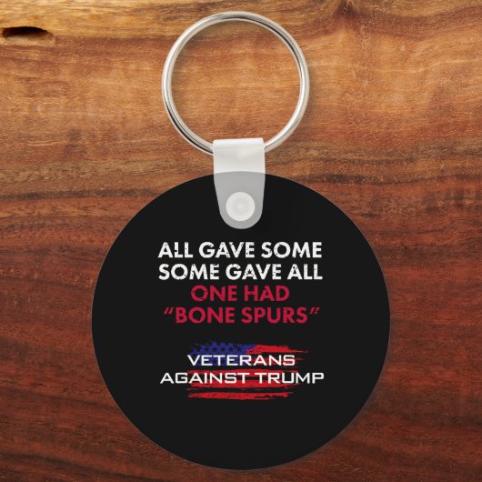 Veteranen Anti-Trump Draft Dodger Bone Spurs voor  Sleutelhanger (Voorkant)