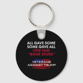 Veteranen Anti-Trump Draft Dodger Bone Spurs voor  Sleutelhanger (Voorkant)