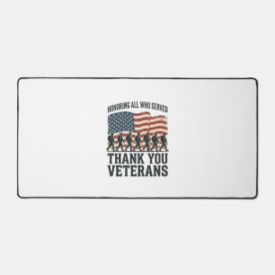 Veteranen Bedanken Patriottisch Militair Vlag T-sh Bureaumat