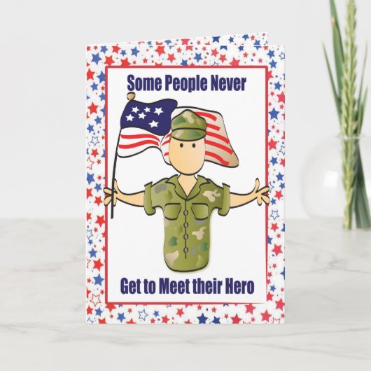 Veteranen Bedankkaart Army Kaart (Voorkant)