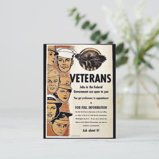 Veteranen Briefkaart (Staand voorkant)