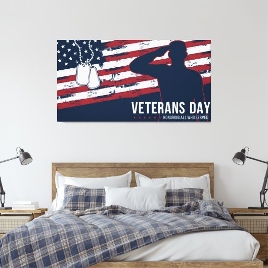 Veteranen  canvas afdruk (Insitu (Slaapkamer))