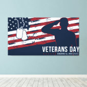 Veteranen canvas afdruk (Insitu (Houten vloer))