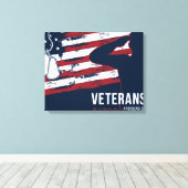 Veteranen canvas afdruk (Insitu (Houten vloer))