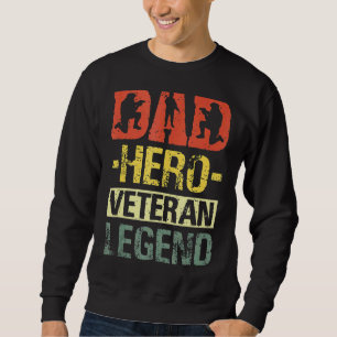 Veteranen Dad Hero Vetran Legend Trui