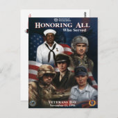  veteranen dag 1996 - briefkaart (Voorkant / Achterkant)