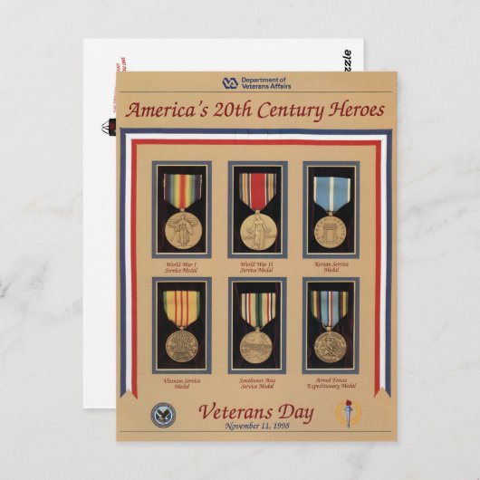 veteranen dag 1998 - briefkaart (Voorkant / Achterkant)