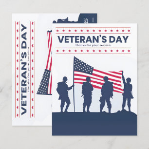 Veteranen Dag 2025: Eerbetoon aan Allen Die Dienst Feestdagenkaart