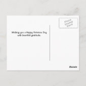 Veteranen Dag Amerikaanse Vlag en Adelaar Ansichtk Briefkaart (Achterkant)