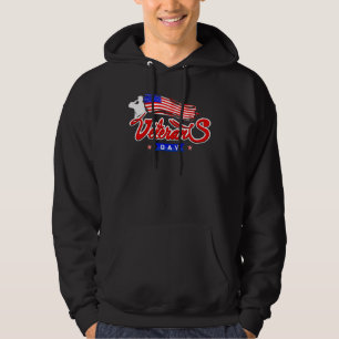 Veteranen dag Amerikaanse vlag Hoodie