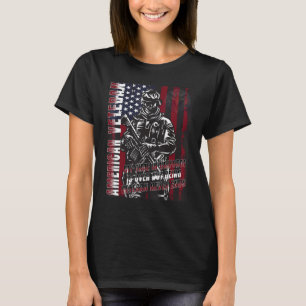 Veteranen Dag Amerikaanse vlag: Militaire haard T-shirt