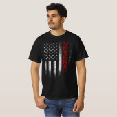veteranen dag amerikaanse vlag t-shirt (Voorkant volledig)