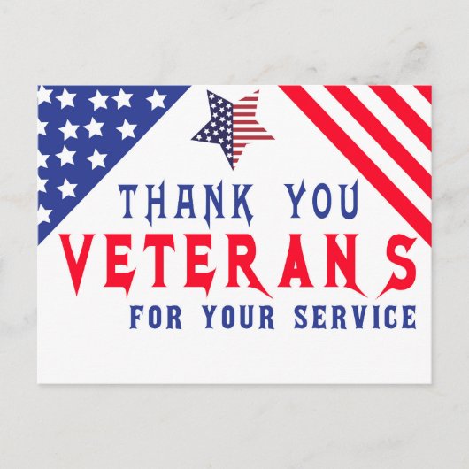Veteranen Dag Ansichtkaart Briefkaart (Voorkant)