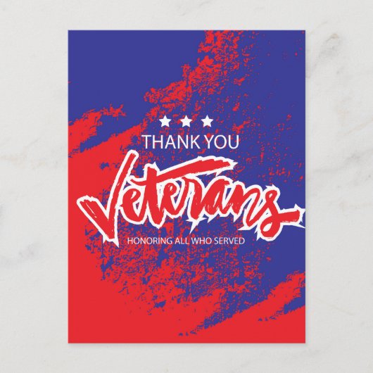 Veteranen Dag Ansichtkaart Briefkaart (Voorkant)