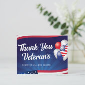 Veteranen Dag Ansichtkaart Briefkaart (Staand voorkant)