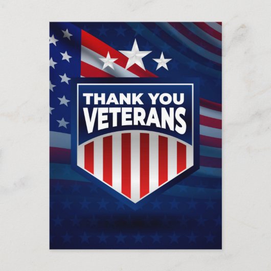 Veteranen Dag Ansichtkaart Briefkaart (Voorkant)