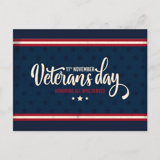 Veteranen Dag Ansichtkaart Briefkaart (Voorkant)