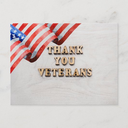 Veteranen Dag Ansichtkaart Briefkaart (Voorkant)