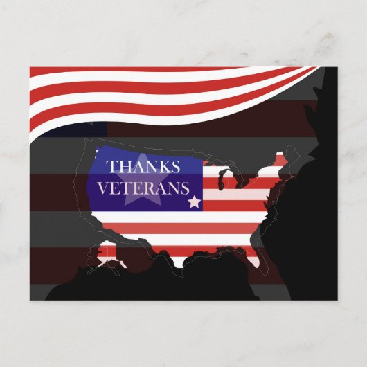 Veteranen Dag Ansichtkaart Briefkaart (Voorkant)