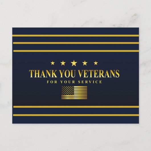 Veteranen Dag Ansichtkaart Briefkaart (Voorkant)