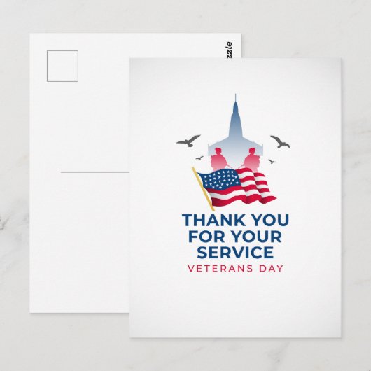 Veteranen Dag Ansichtkaart Briefkaart (Voorkant / Achterkant)