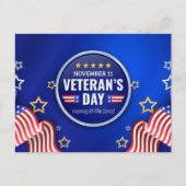 Veteranen Dag  Briefkaart (Voorkant)