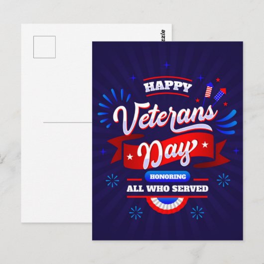 Veteranen Dag Briefkaart (Voorkant / Achterkant)