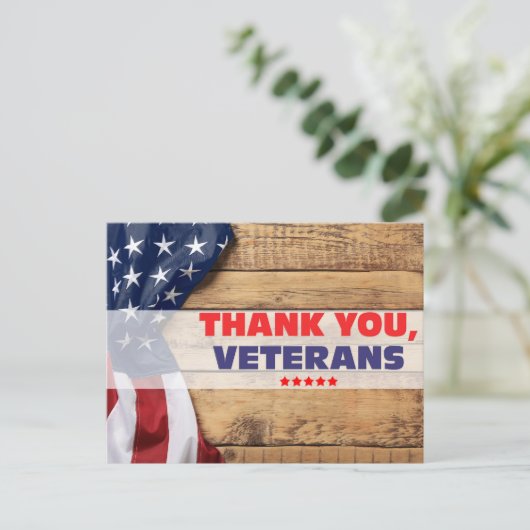 Veteranen Dag Briefkaart (Staand voorkant)