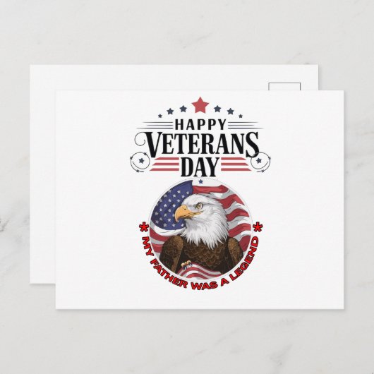 Veteranen Dag Briefkaart (Voorkant / Achterkant)