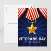 Veteranen Dag Briefkaart (Voorkant / Achterkant)