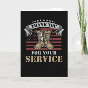 Veteranen Dag Cadeau Bedankt voor je dienst Kaart