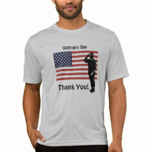 Veteranen Dag Dank Je! Soldaat Amerikaanse Vlag