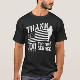 Veteranen Dag Dank u voor uw Dienst T-shirt