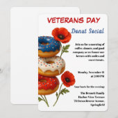 Veteranen Dag | Donut Sociale Viering Kaart (Voorkant / Achterkant)