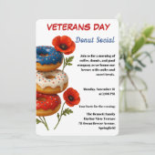 Veteranen Dag | Donut Sociale Viering Kaart (Staand voorkant)