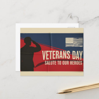 Veteranen Dag - Eer aan allen die dienden Briefkaart
